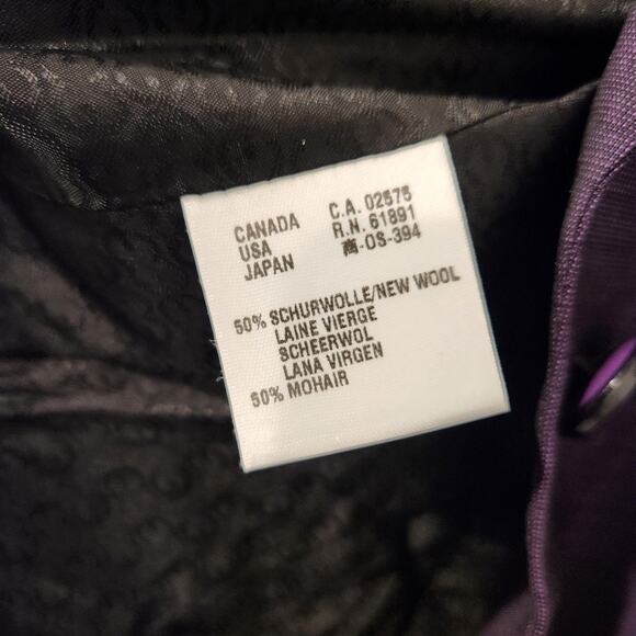 Escada plum pants suit size US 6 EUR 42 - Picture 7 of 10